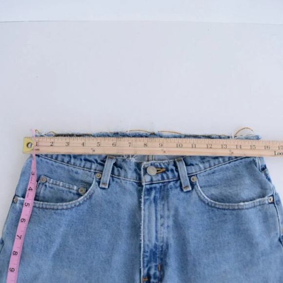 Vintage Ralph Lauren Polo Jeans Company Blue Distressed Relaxed Size 32x30 - Picture 5 of 16